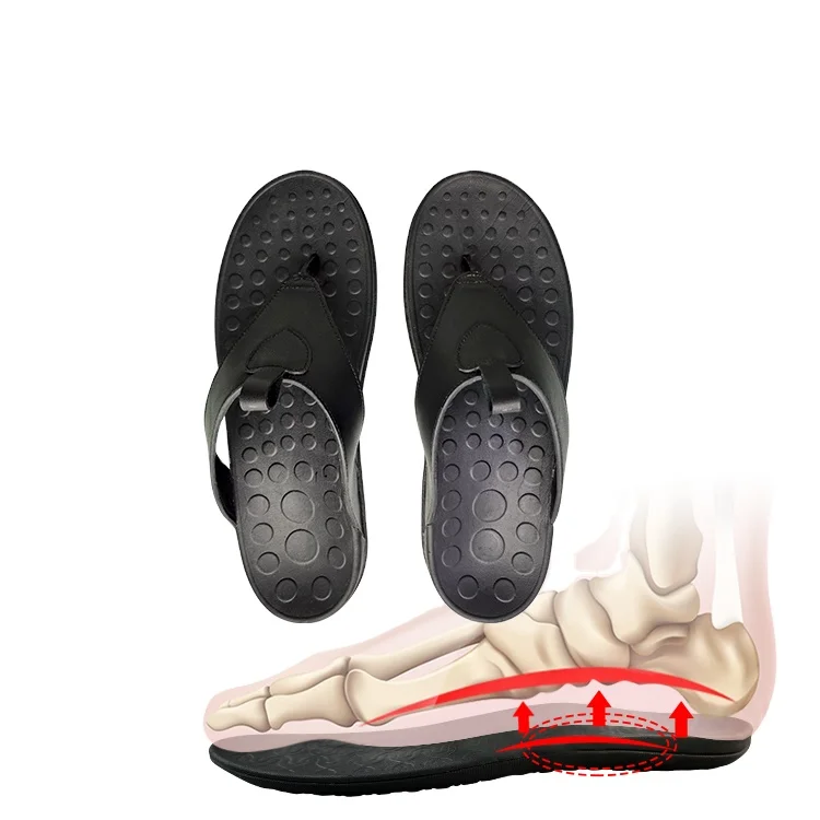 Plantar Fasciitis Medical Orthotic Shoes Summer Rubber Sole Sandals for Ladies Outdoor With Arch Support