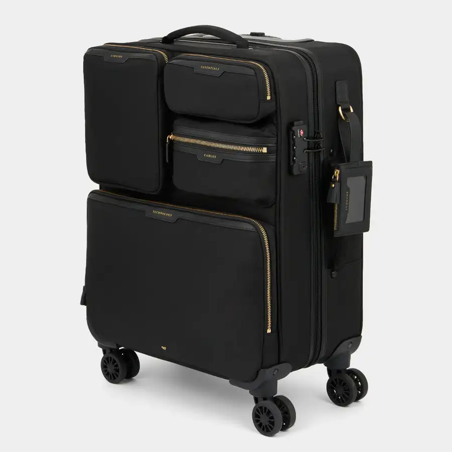 Custom Soft Nylon Luxury Carry-On Suitcases with Zipper Closure for Daily Life and Airplane Travel