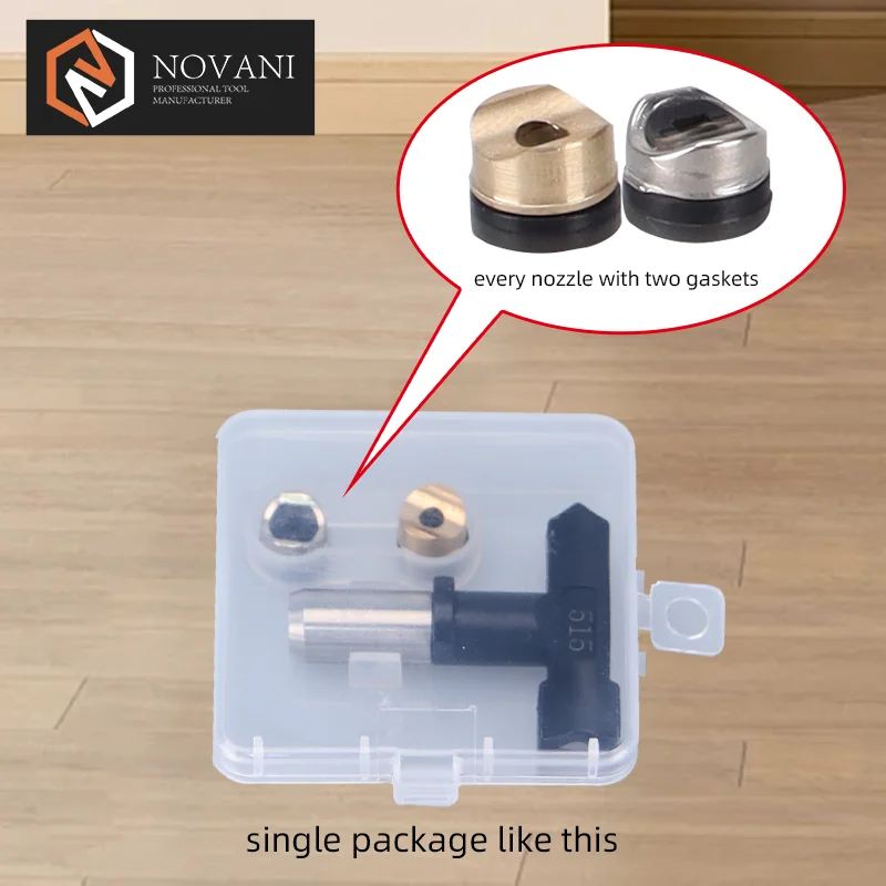 Factory Direct Sales 213 311 315 415 417 517 621 Airless Spray Nozzle Black Tip for Power Airless Spray Gun