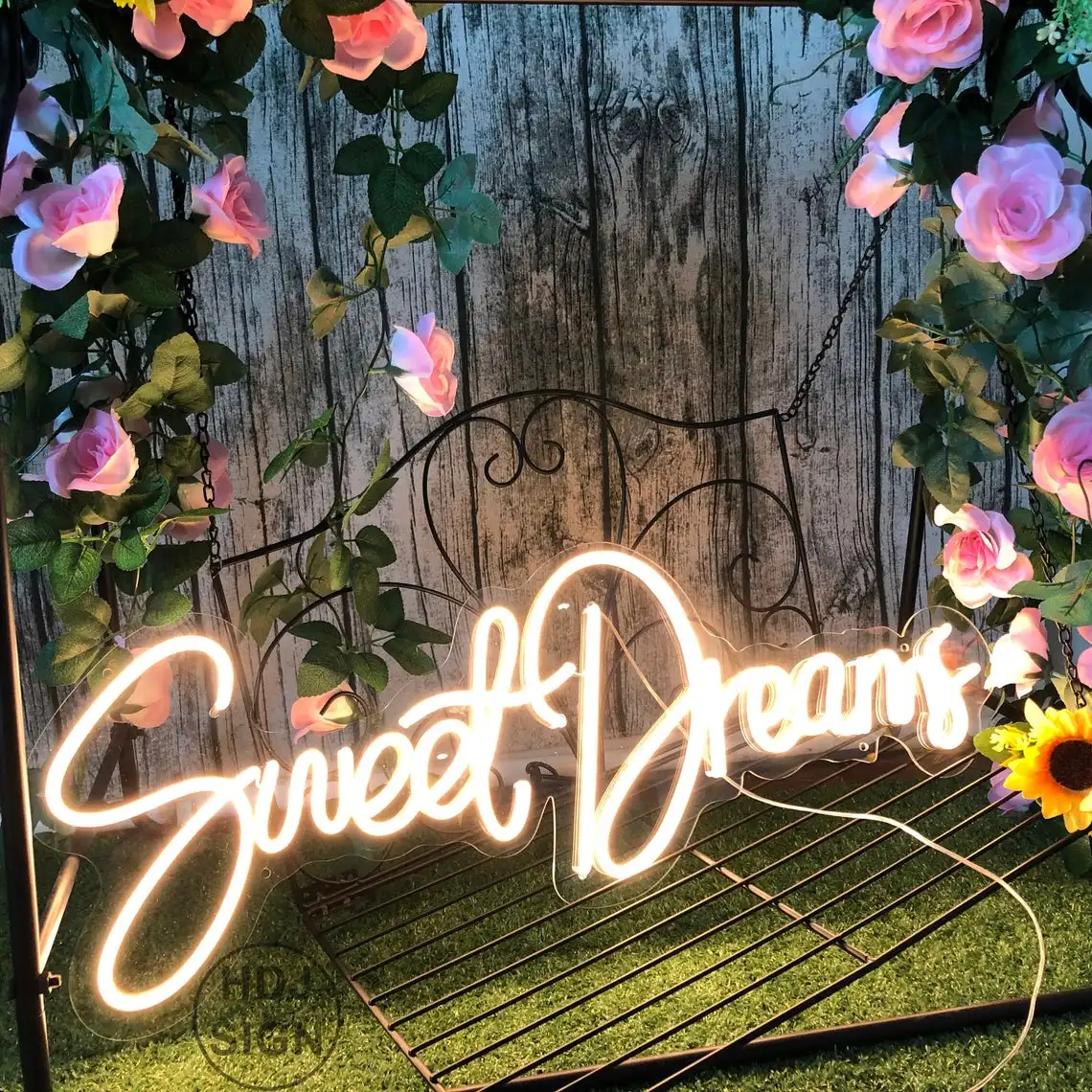 Custom Neon Sign Sweet Dreams LED Neon Sign Bedroom Light Wedding Party Room Home Decor Wall Hanging Sign