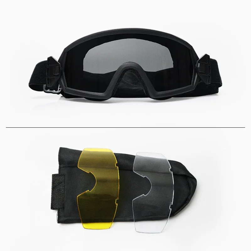 Factory wholesale anti impact outdoor sports tactics goggles