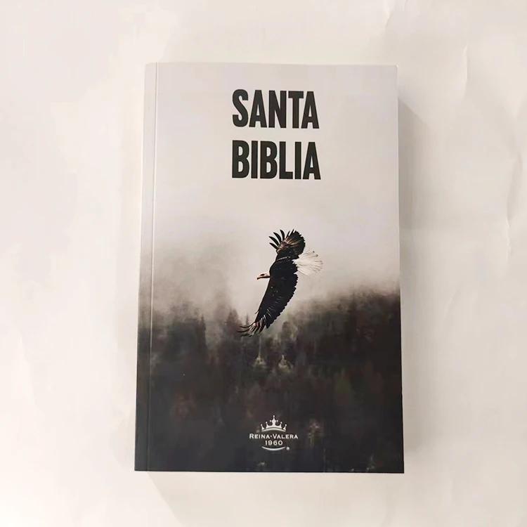 custom soft cover paperback Spanish queen valera 1960 biblia libros book printing