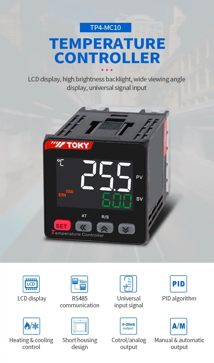 Heat Cool Thermostat Molde De Thermoregulator Temperature Controller With Alarm Output