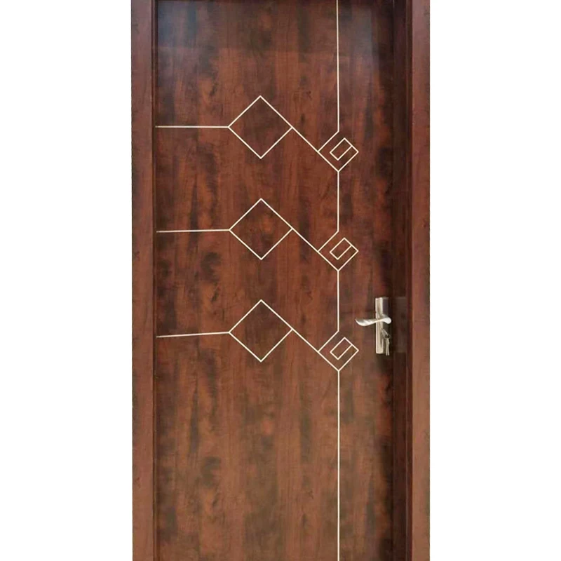 Door width 820-869mm Hot Sale Internal WPC Door Cheap Price Waterproof Wood Plastic Composite Veneer Door