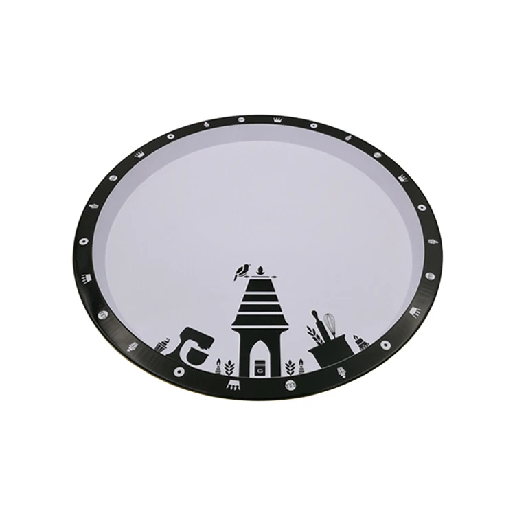 cheap price empty metal tin can body spray, tinplate box packaging gift cigar round tin tray for cookie