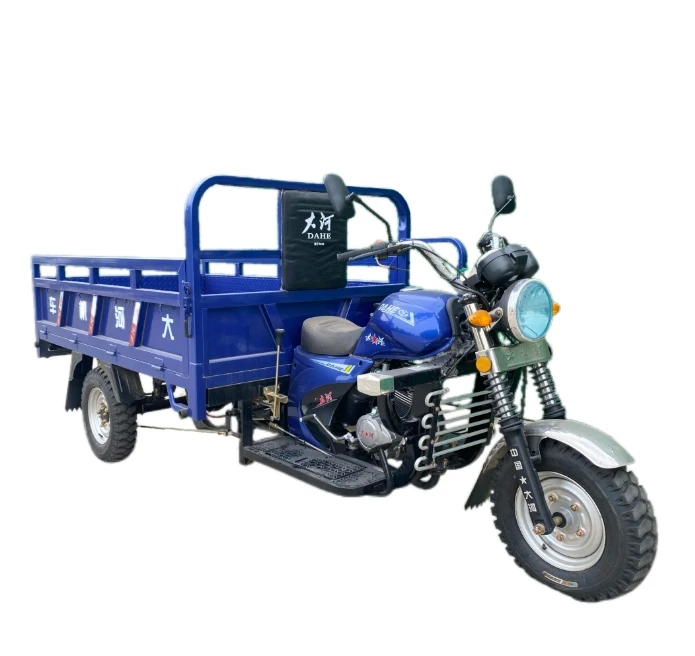 Cargo three wheel tricycle motorcycles gasoline 175cc petrol engine agricultural three wheel tricycle for transportation