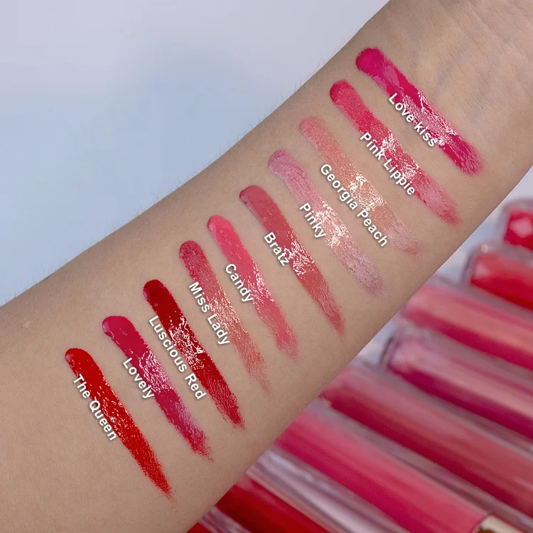 High Shine Lipgloss Wholesale Five-pointed Star Truncheon Tube Lipstick Vegan Lipgloss Base