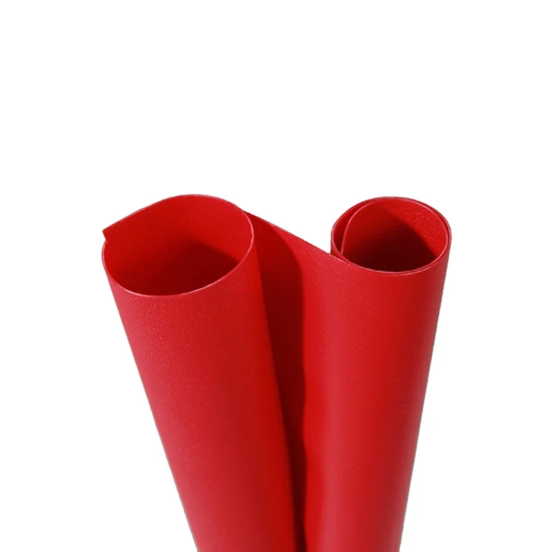 Various styles circus tent pvc coated tarpaulin fabric 950gsm 1000D 20*20 red color 100% waterproof fabric rolls