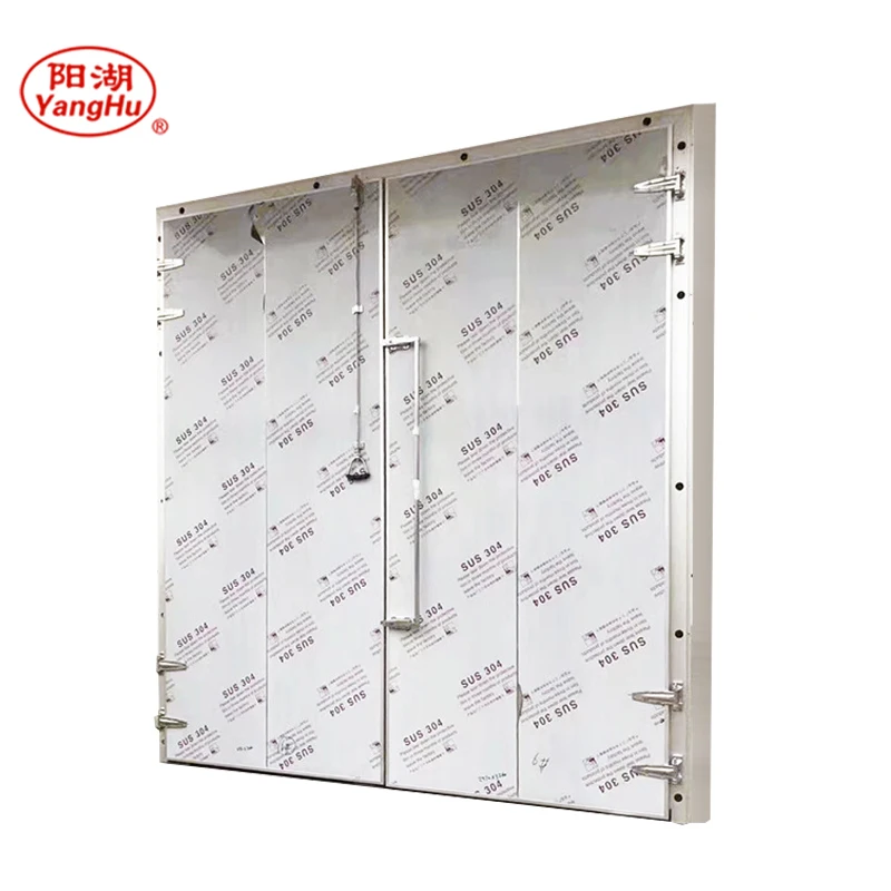 Good insulation performance half buried hinged freezers fish and meat cold room hinged door hinged cold room swing door