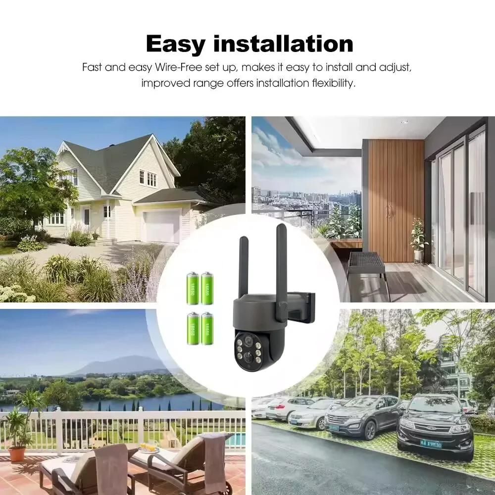 New Arrival 4MP Mini Solar Security System Outdoor Wireless Surveillance Camera
