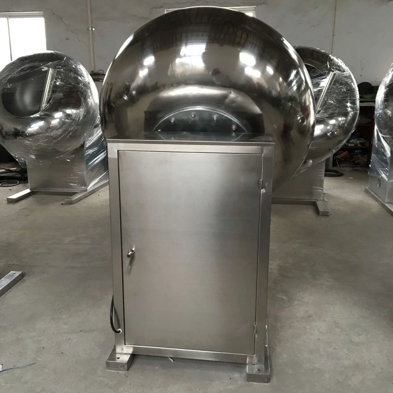 BTJ Candy chocolate sugar Powder nut peanut ball coating Coat Oven pan machine