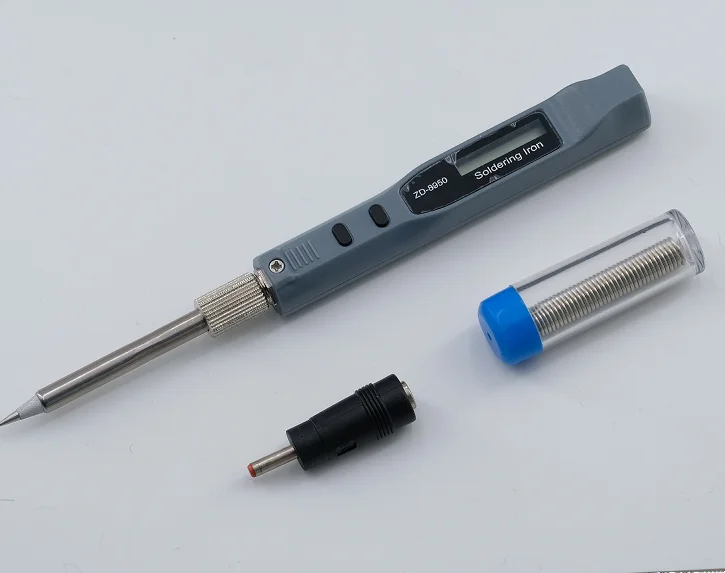 Zhongdi ZD-8950 Mini DC Power 10W 20W 30W Soldering Iron LCD Temperature Display with Adaptor Stand