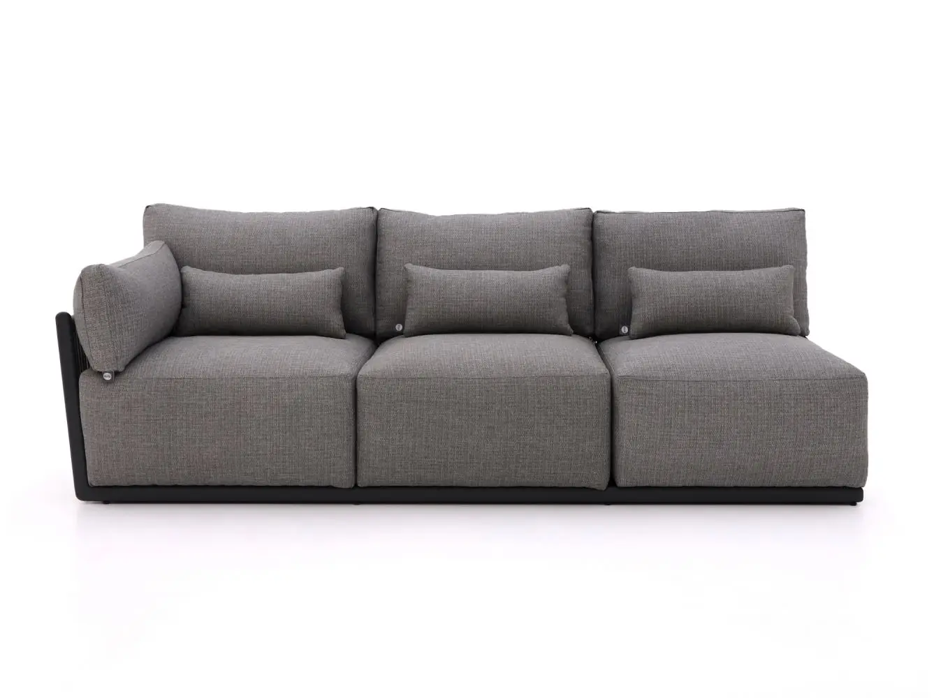 Modern Design L Shape Sectional Furniture Patio Couch Set Outdoor Lounge Sofa made in foshan