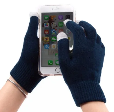 OEM Winter Warm Gaming Acrylic Cotton Knitted hand Touch Screen Gloves