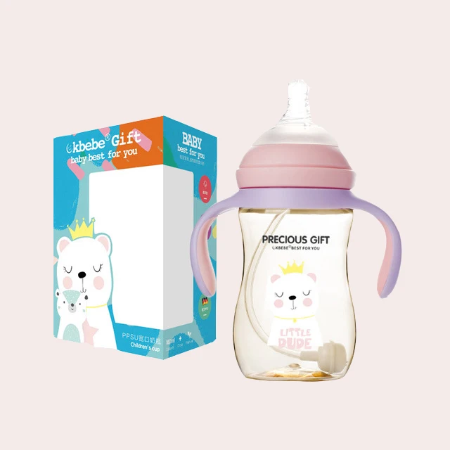 
Mamaderas para bebes Cute PPSU Baby Milk Bottle Wide Neck Self Feeding Bottles for Baby Bottles and Nipples 