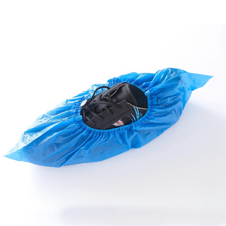 Portable rain shoes cover medical disposable cpe shoe covers dust-proof plastic shoe covers