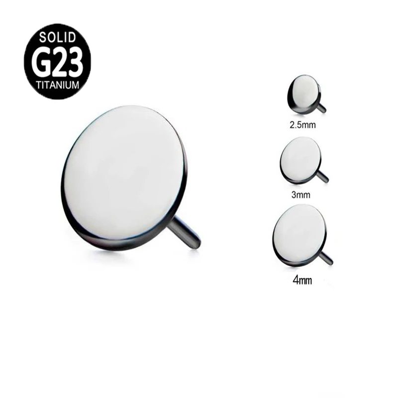 Hot ASTM F136 Titanium Push Pin Threadless High Polished Ball Dish Star Heart Shape Body Piercing Jewelry Accessories Stud