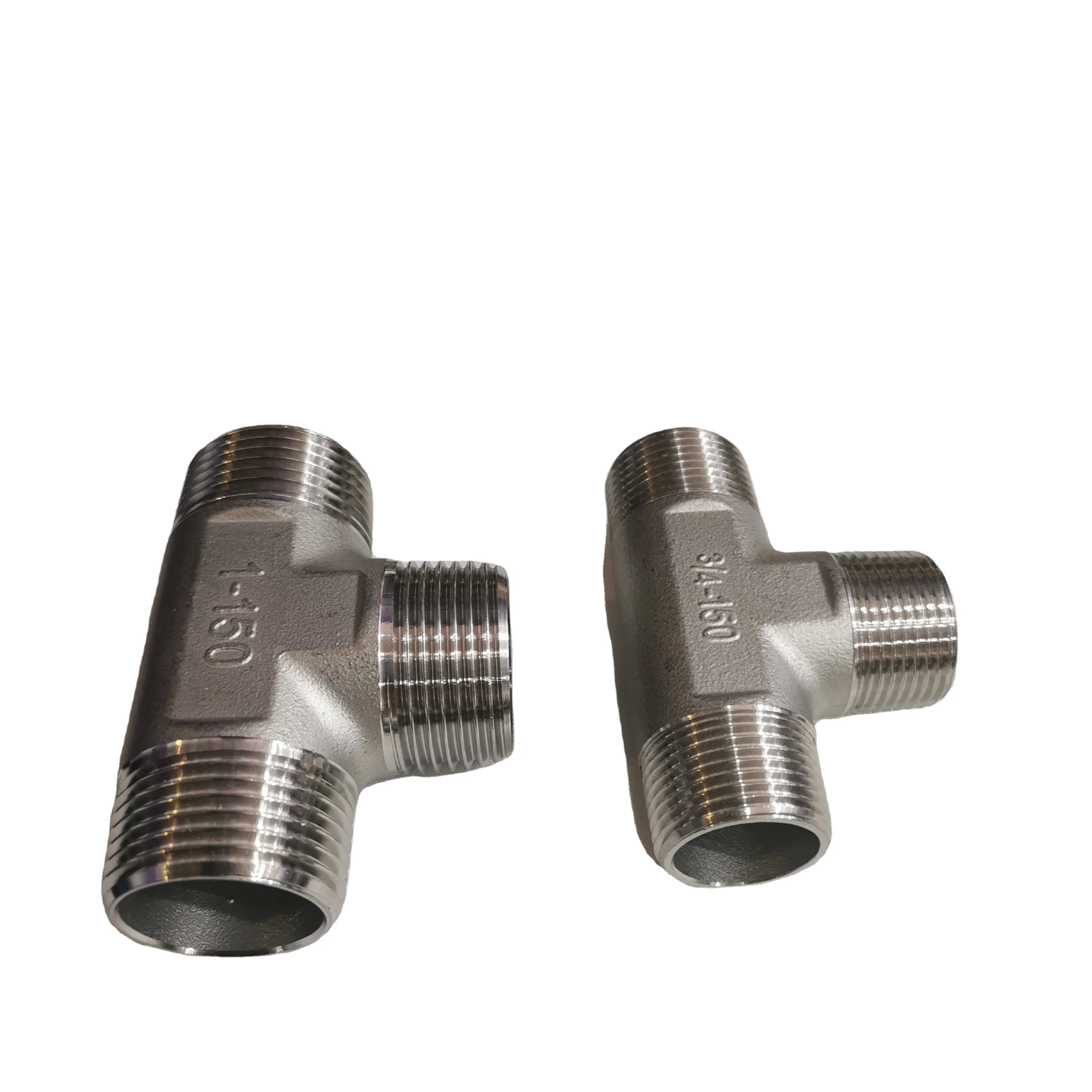 Stainless Steel SS304/SS316 BSP/BSPT/BSPP/NPT Threaded male tee Pipe Fittings