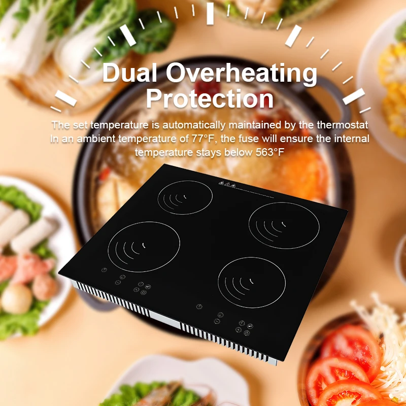 Four burners induction cooker four hobs induction cooktop four heads electric electromagnetic stove with new tech