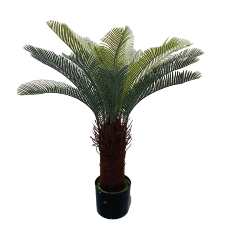 Real Touch High Simulated Bonsai Artificial Sago Cycas Tree Cycad Plant Green Plants for Decorations with Competitive Price