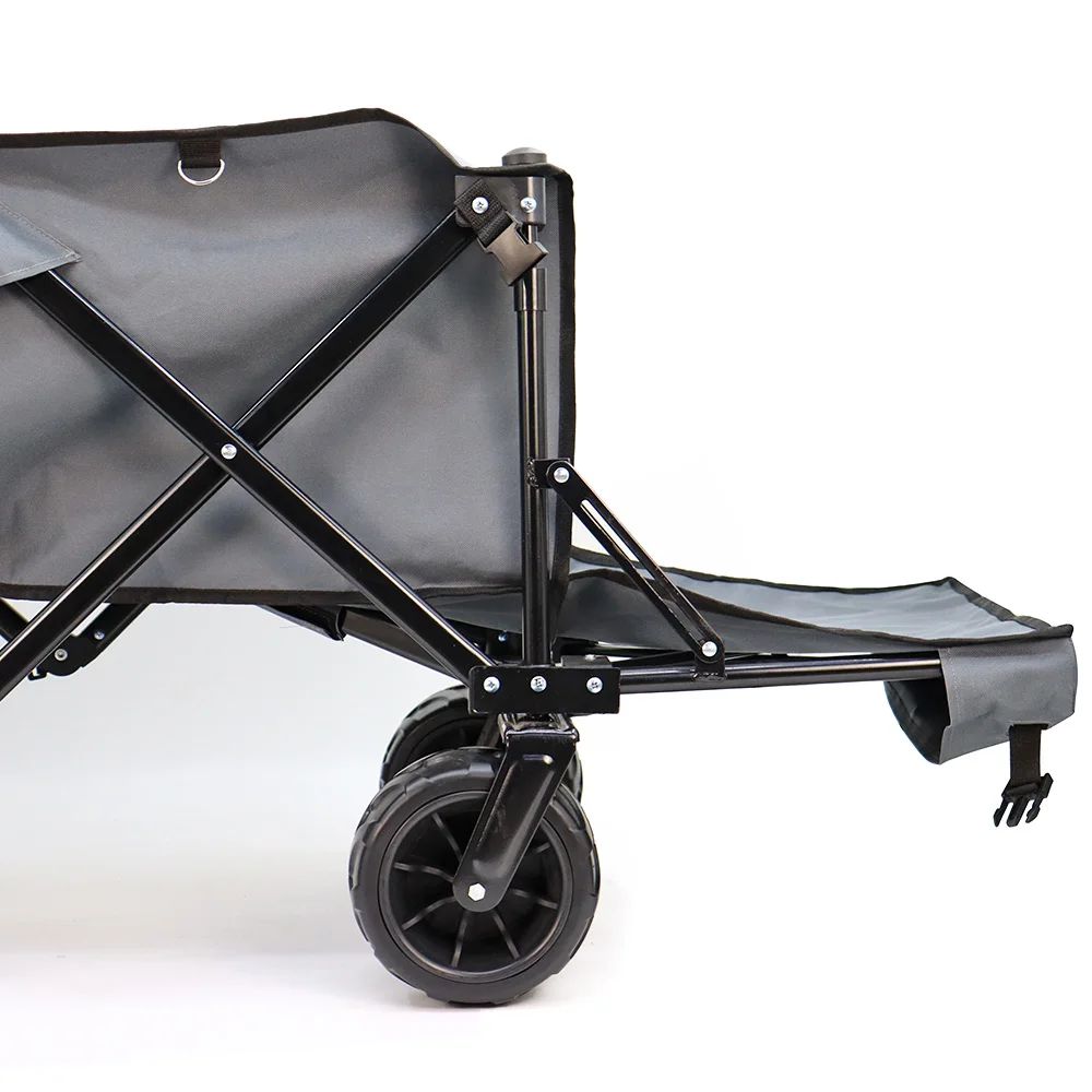 Metal camping wagon waterproof picnic wagon hiking folding wagon