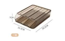 RSC-кухонный ящик для хранения яиц, ящик для холодильника с автоматической прокруткой, пластиковый контейнер для хранения свежести яиц, держатель с крышкой