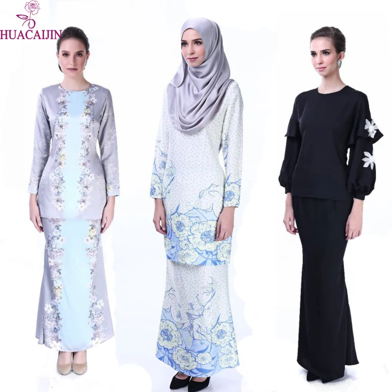 Fashion Design Lace Baju Kurung Elegant Hot Sell Pakistan Traditional Clothing Long Sleeve Fashion Baju Kebaya In Malaysia
