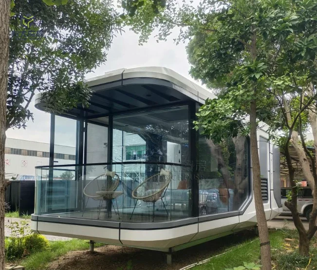 8.5/11.5m Huge Space Cheapest High-quality Featured Space Capsule Cabin Ship For Wildlife Camping Traveling Beautiful Room Home