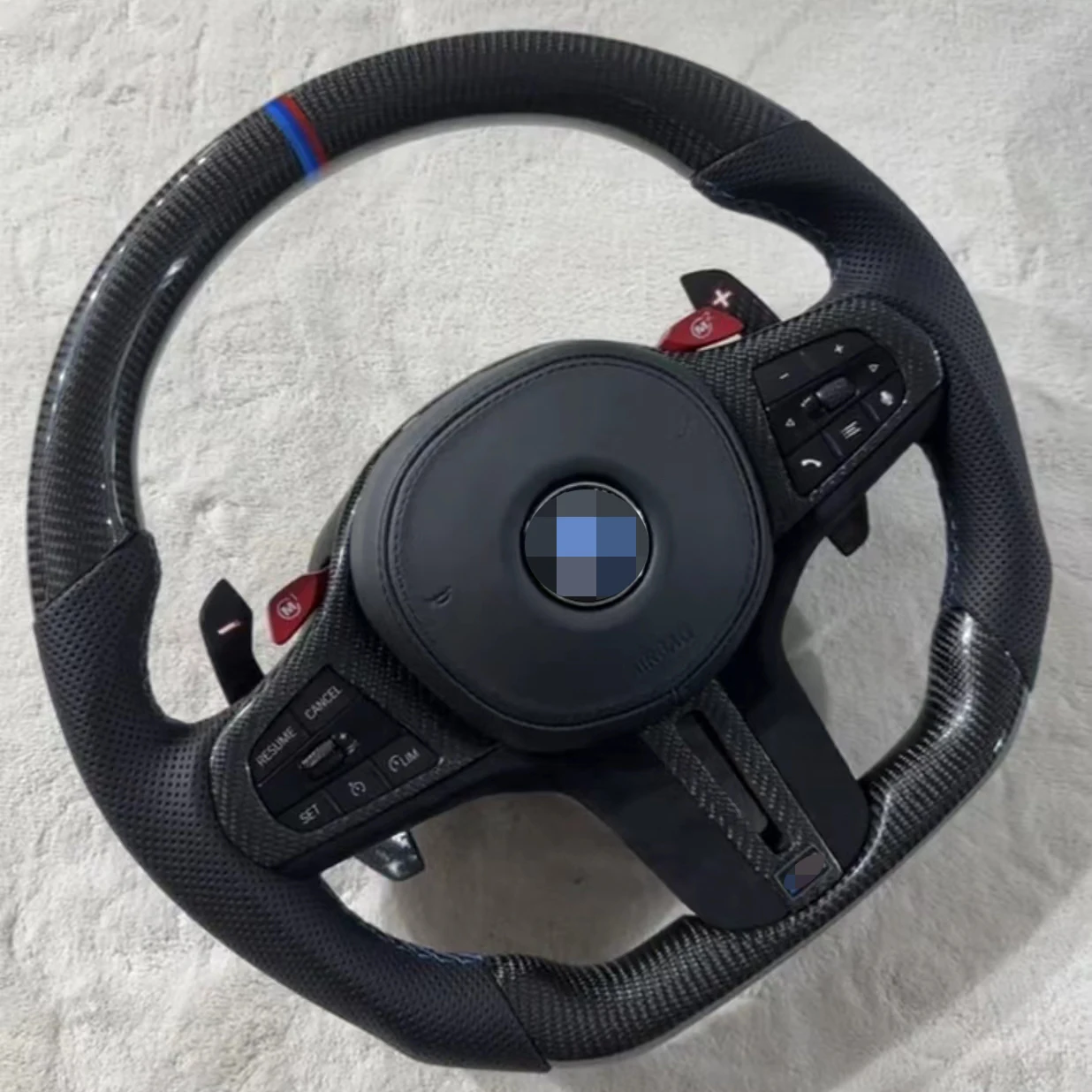 High M Sport Performance Forged Carbon Fiber with Shift Paddle Carbon Fiber Steering Wheel For BMW 3 f30 f80 x2 g22 g82 g20 g80