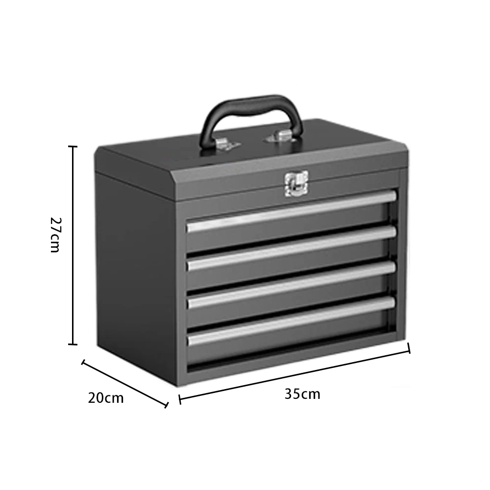 Metal Portable Tool Box Hardware Storage Cabinet with Drawer Car Tool Cabinet Garage Storage Organizer Cabinet