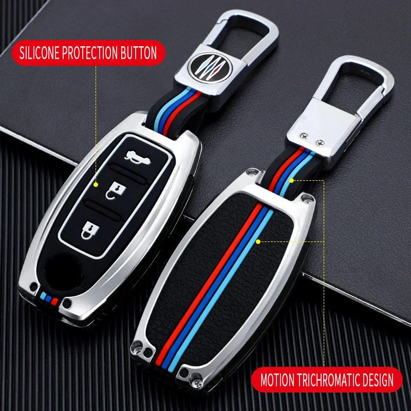 Zinc Alloy Car Remote Key Cover Case For Nissan Qashqai X-trail T31 T32 Juke J10 J11 Tiida Altima Pathfinder Kicks Accessories