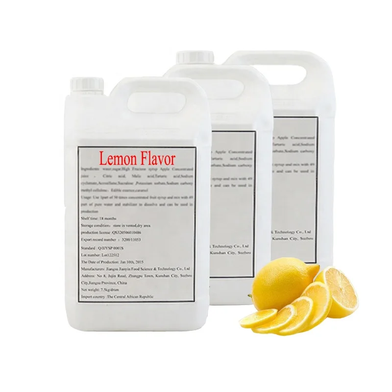 Hot Sale 50 Times Concentrate Fruit Beverage Syrup For Making Lemon Flavored Juice Soft Drinks