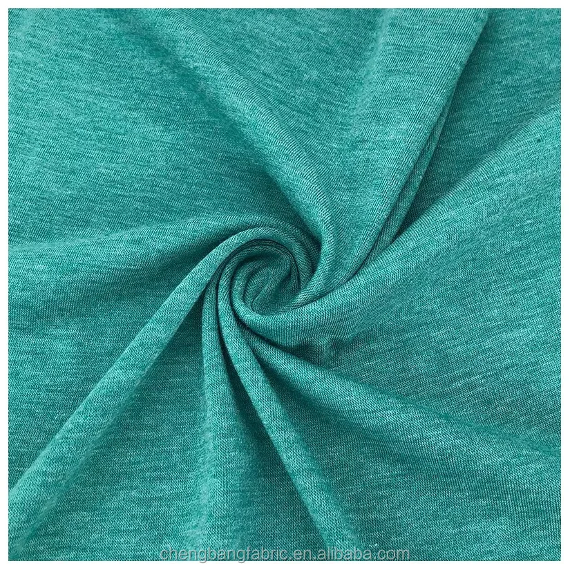 Готово к отправке TC 65 35 полиэстер хлопок Меланж Цветной трикотажная ткань