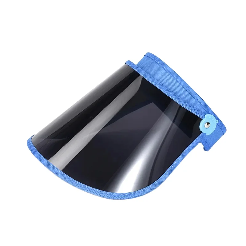 Custom male and female transparent visor UV protection PVC hat, visor hat