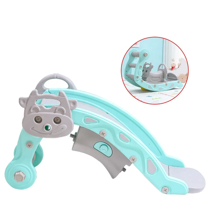 Многофункциональные Пластиковые домашние детские игрушки для интеллектуального развития, детская лошадка-качалка, горка для ребенка