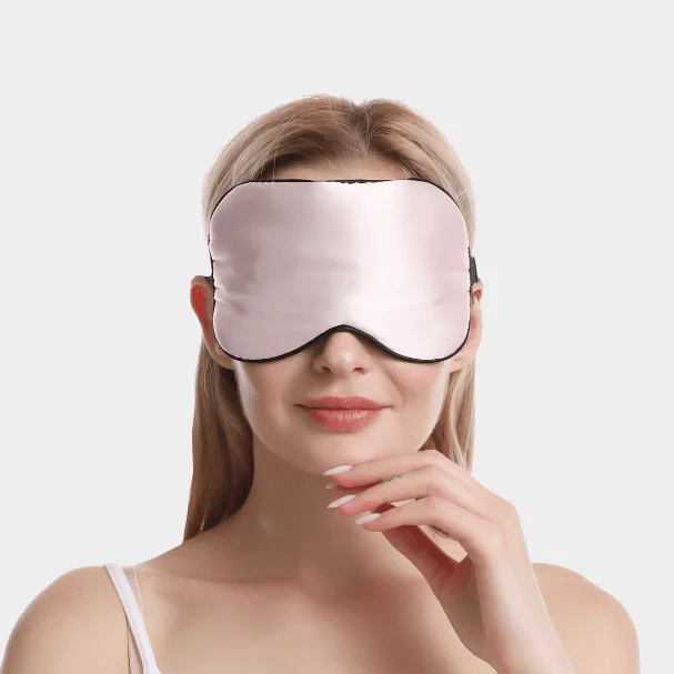 MOWIN Custom Logo Double-sided mulberry silk eye mask pure silk sleep eye mask