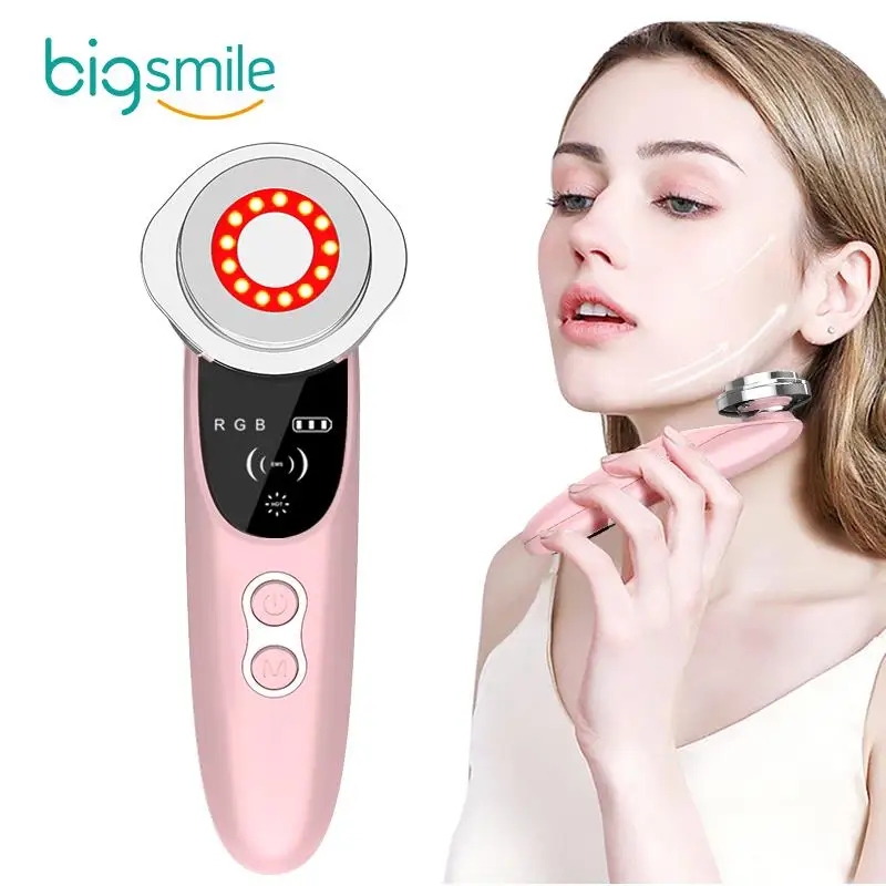 bigsmile 2022 hot selling anti-wrinkle face neck lifting massager 3 beauty lamps face massager