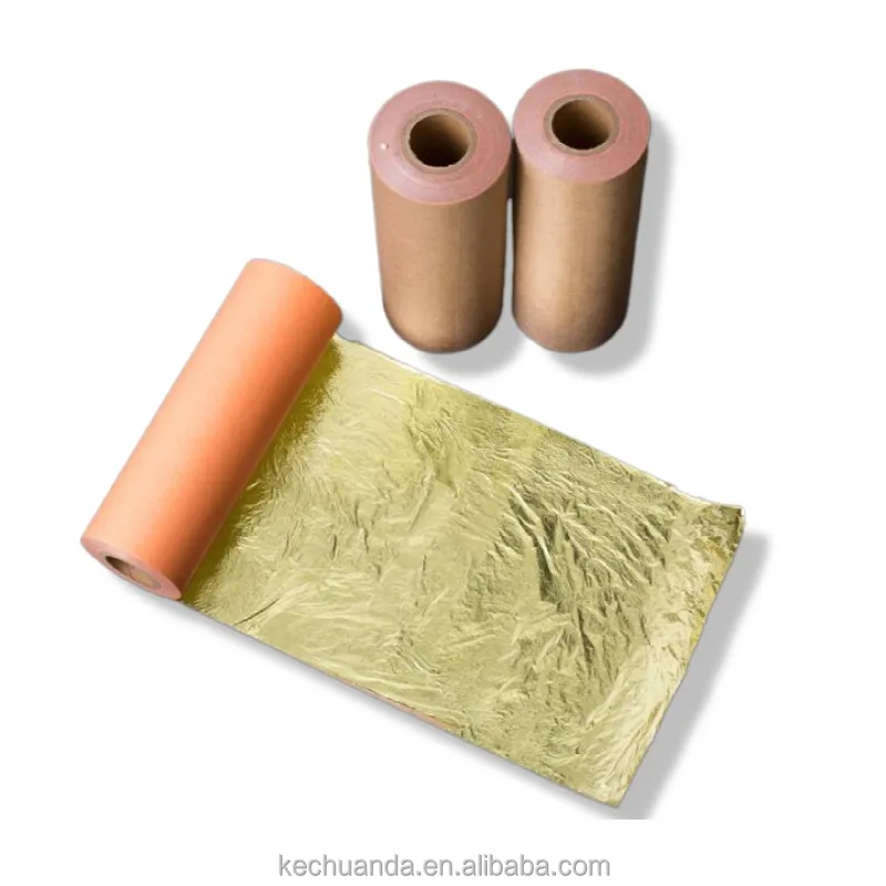 Width 10 cm Long 50 M a Roll of Imitation Gold Sheet Leaf For Furniture Lines Home Gilding Decoration Copper Gold Leaf in Roll
