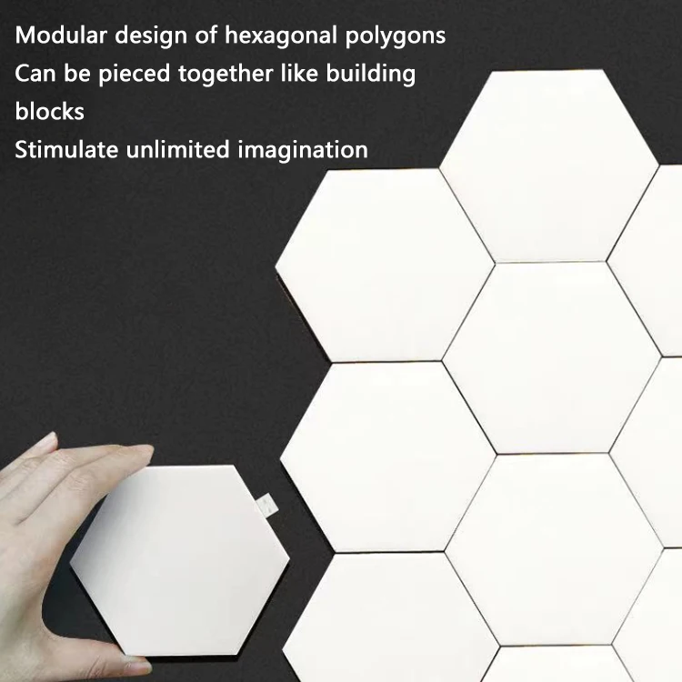 Twinklight Touch Creative Shape RGB 3D Led Hexagon Light Wall Tile Panels Smart Hexagonal Gaming Led Lights