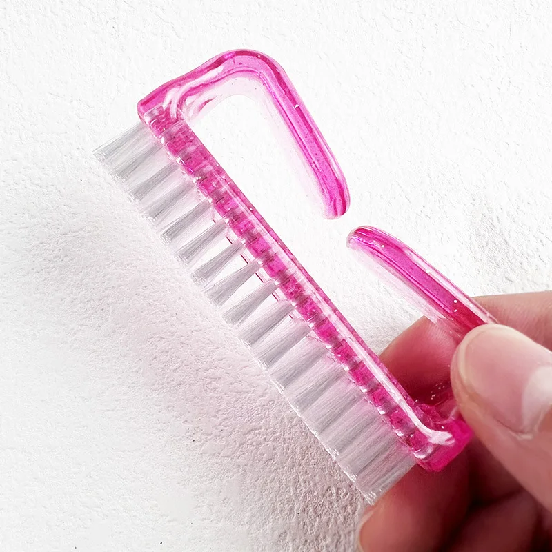 factory outlet oem large plastic manicure brush for nail dust cleaning tools