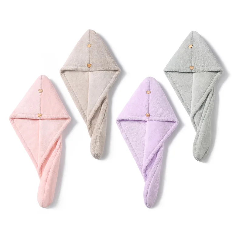 Hot Sale New Quick Dry Head Shower Cap Towel Hair Wrap Soft Microfibre Bath Turban