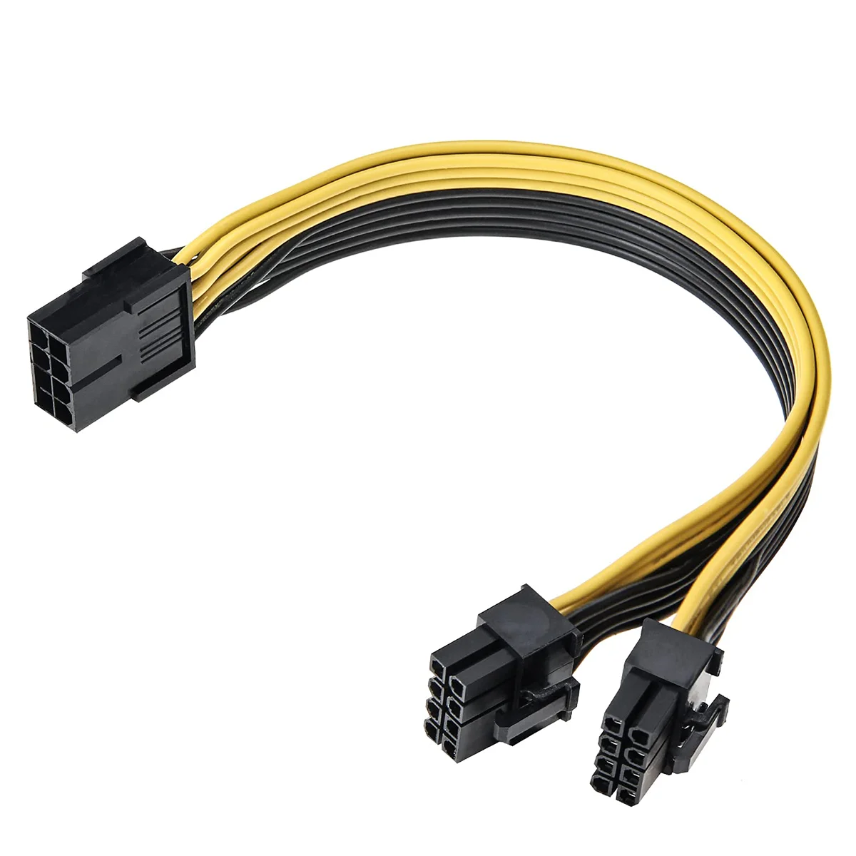 GPU VGA PCIe 8 Pin Female to 2 x 8 Pin Male PCI Express Power Supply Adapter Y-Splitter Cable