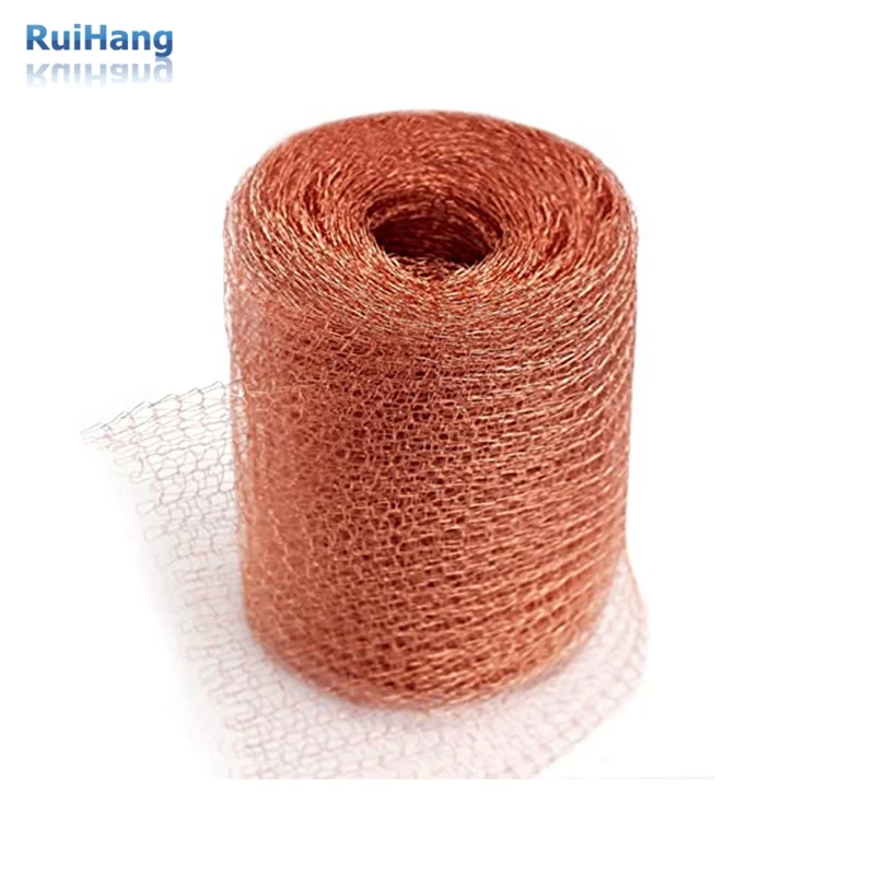 Factory direct sale Pure Copper Mesh Roll Fill Fabric Pest Control Wire Mesh Slugs Snails Rats with free sample