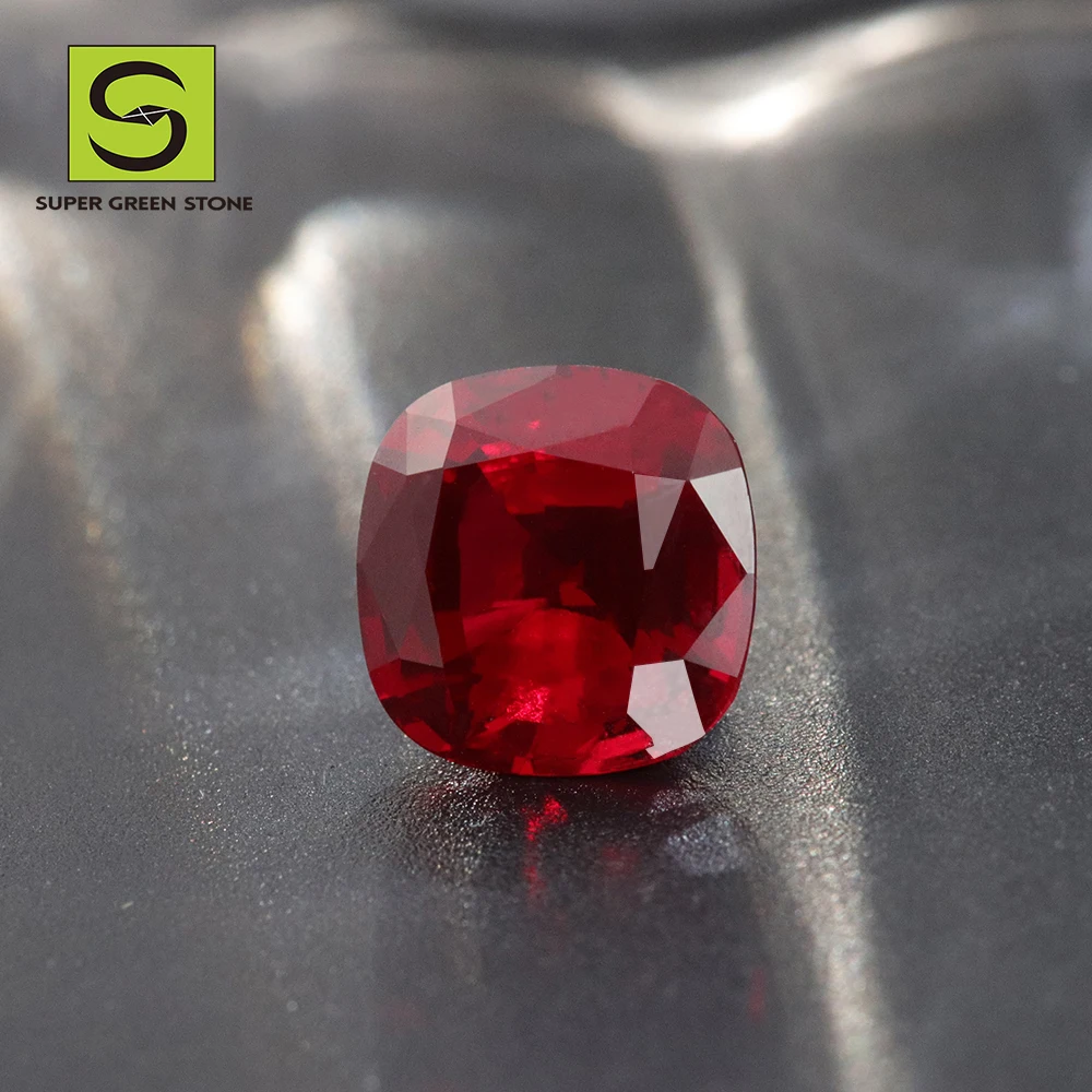 SuperGS Wholesale High Quality  Lab Grown Loose Gemstones Ruby Synthetic Lab Grown Gemstone For Gemstone Jewelry