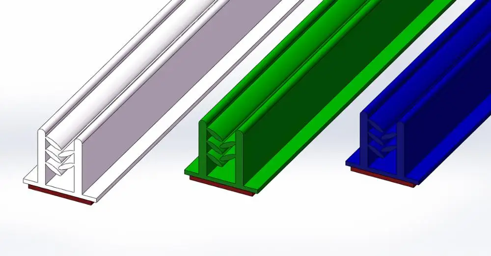 HZL Factory Flexible Custom Clear Plastic Display PVC Acrylic Supermarket Shelf Sign Gripper Grip Strip Card Holder Price Tag