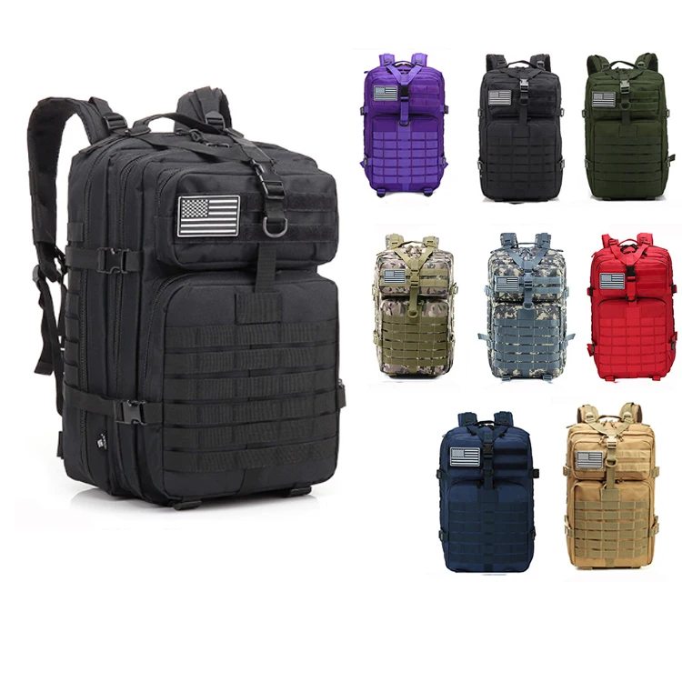 Survival  bag black  tactical backpack molle bag wholesale outdoor survival tactical backpack