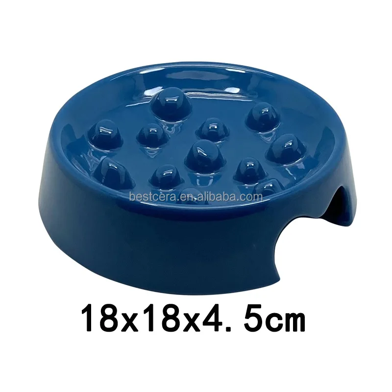 BESTCERA Wholesale Pet Feeder Dog Cat Bowl Easy to Clean Pet Food Bowl Feeder Slow Feeded Ceramic Cat Bowl Slow Feeder