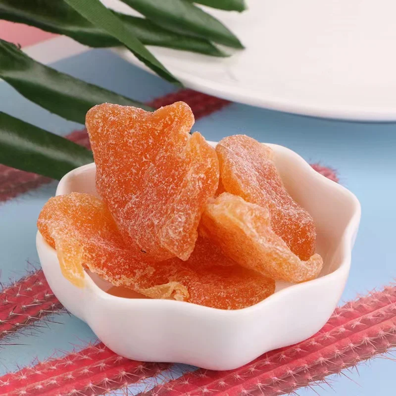 Slice candied papaya multicolor honeydew melon slices bulk sweet preserved fruits leisure snacks dried cantaloupe fruits