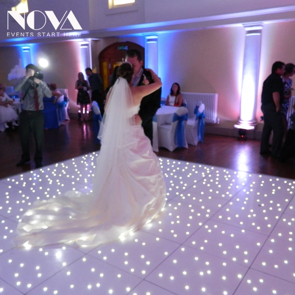 NOVA event equipment hire starlit dance floor for Christmas party