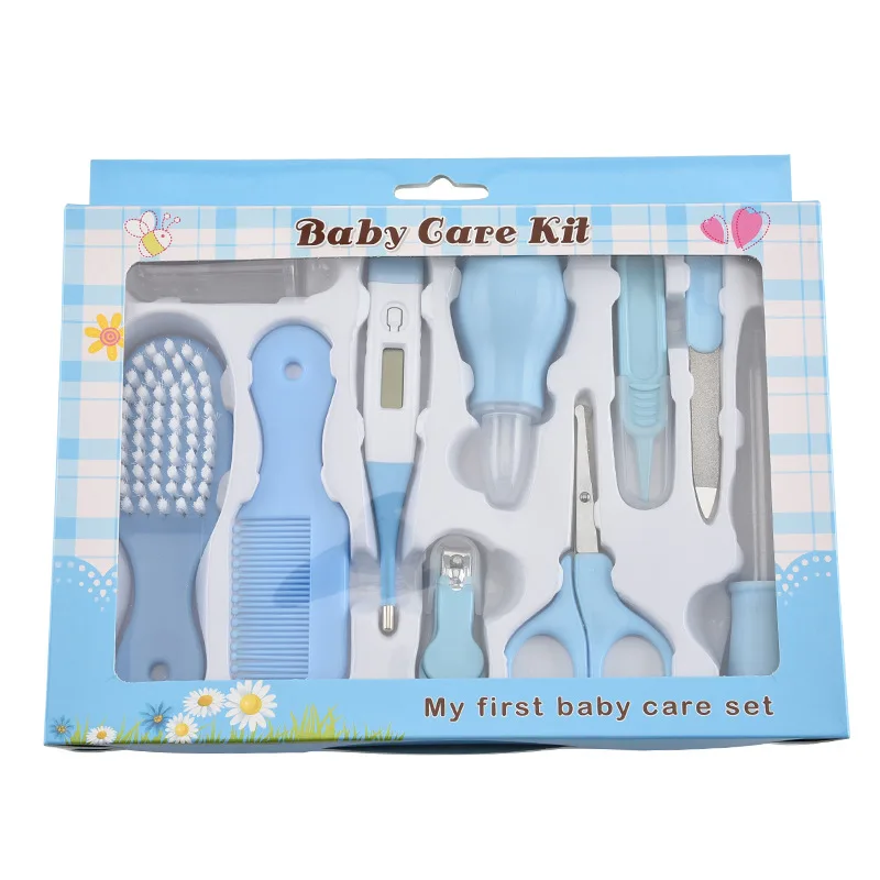 2020 10 pieces hiqh quality Baby grooming kits healthy care set baby nail clipper tools for Newborn
